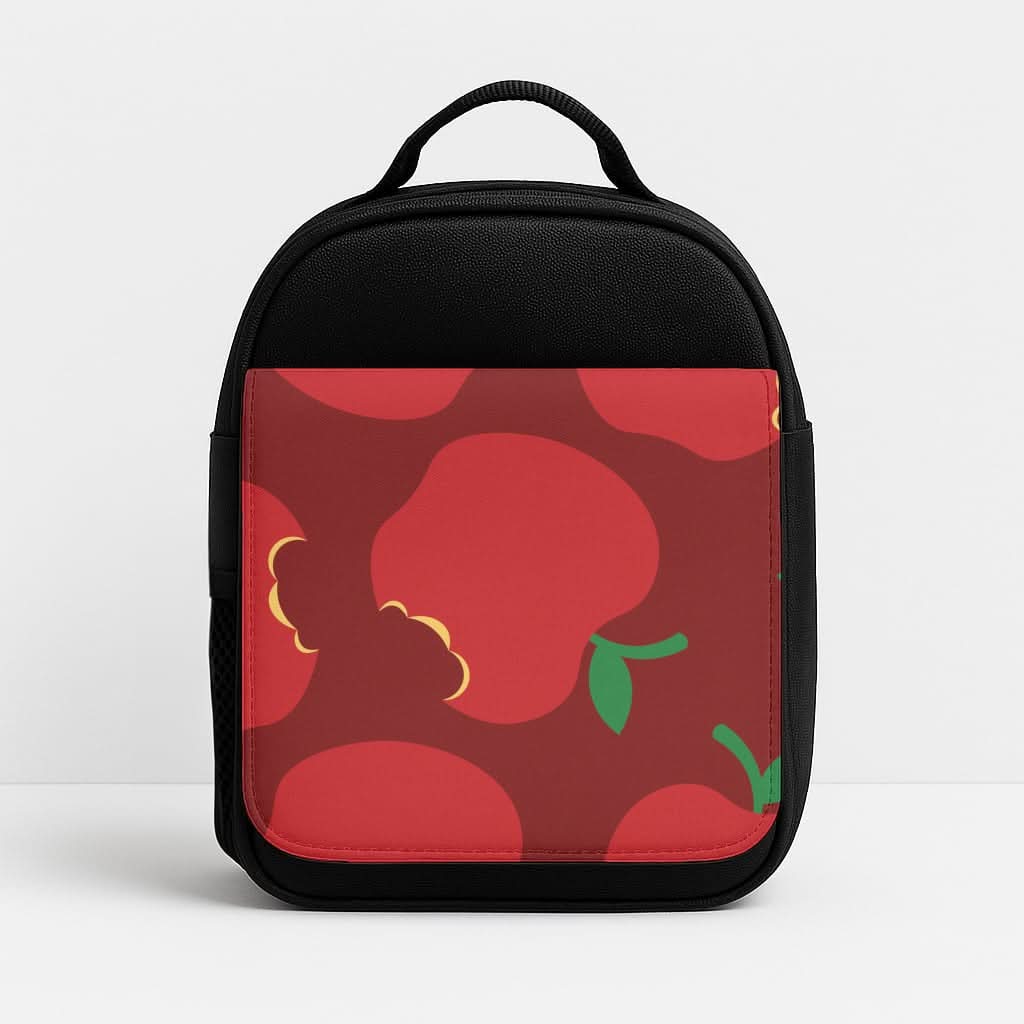 Teacher Apples Pattern Insulated Lunch Bag