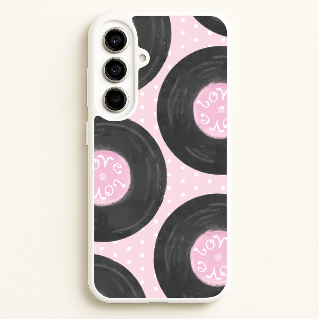 Thrifted Vinyl Polka Pattern Galaxy A56 Case