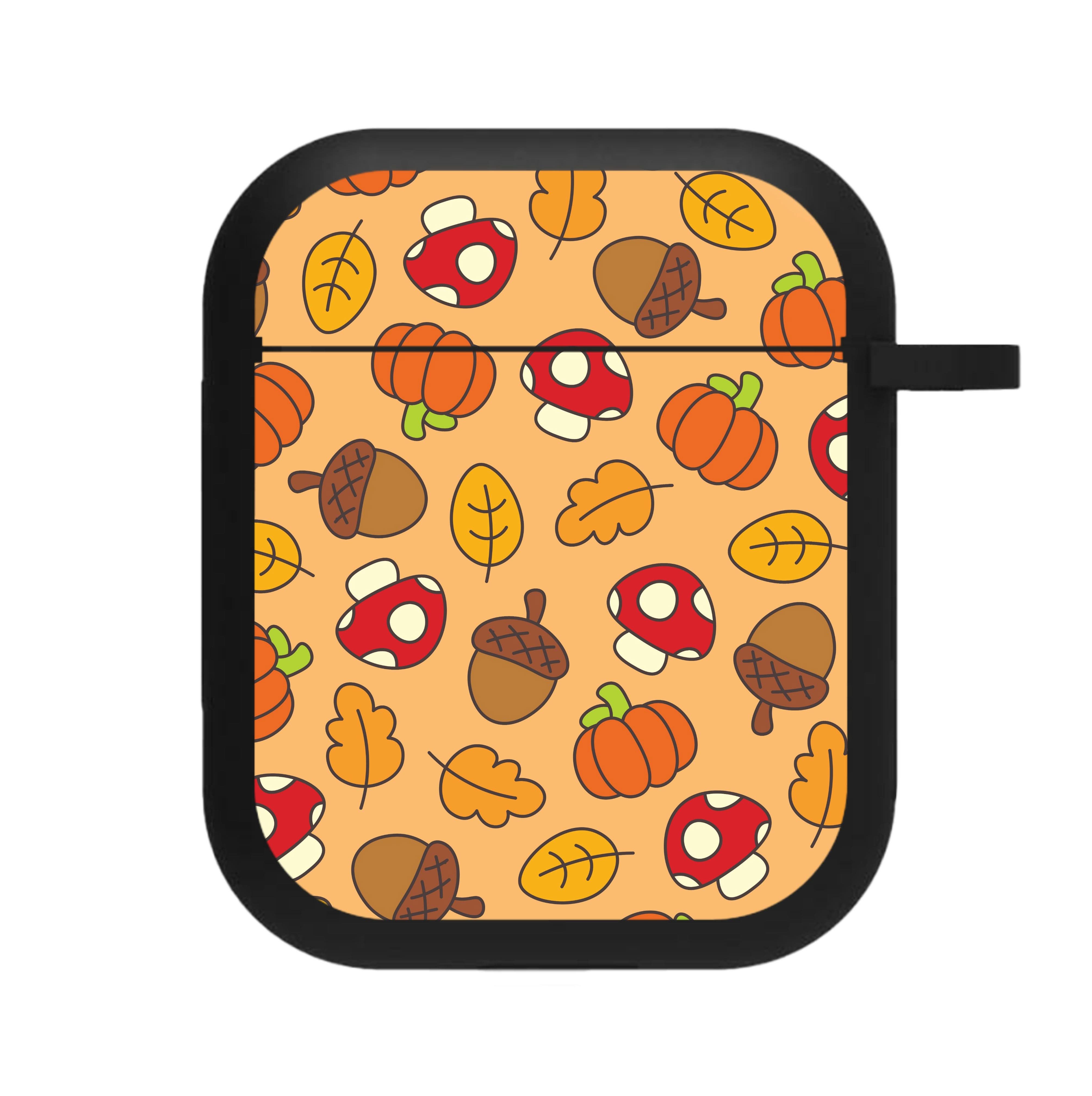 Cartoon Autumn Icons Pattern AirPods Case