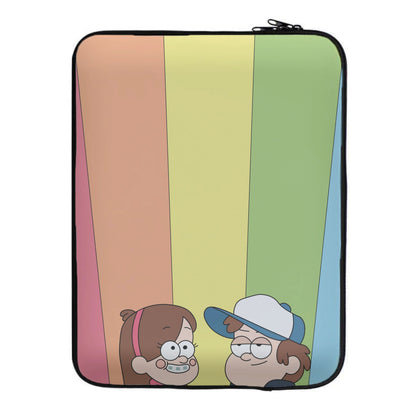 Mabel And Dipper Rainbow Laptop Sleeve