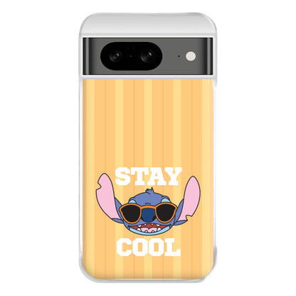Stay Cool Blue Alien Google Pixel 8 Case
