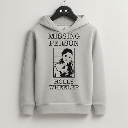Missing Person Holly Grey Kids Hoodie