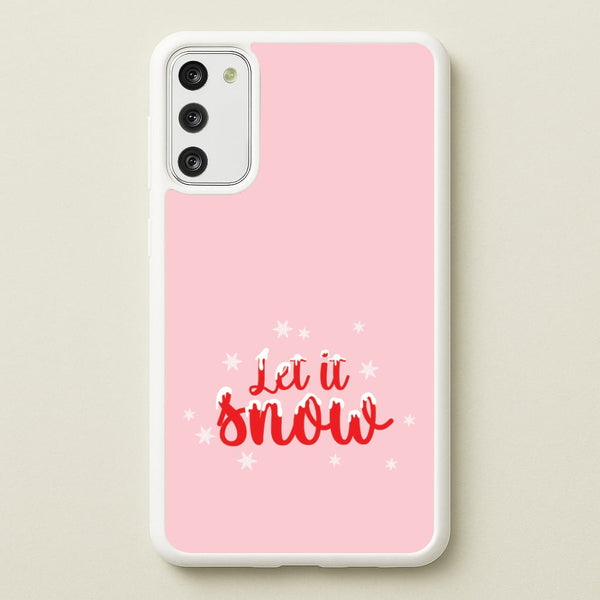 Let It Snow Snowflakes Galaxy S20 Case