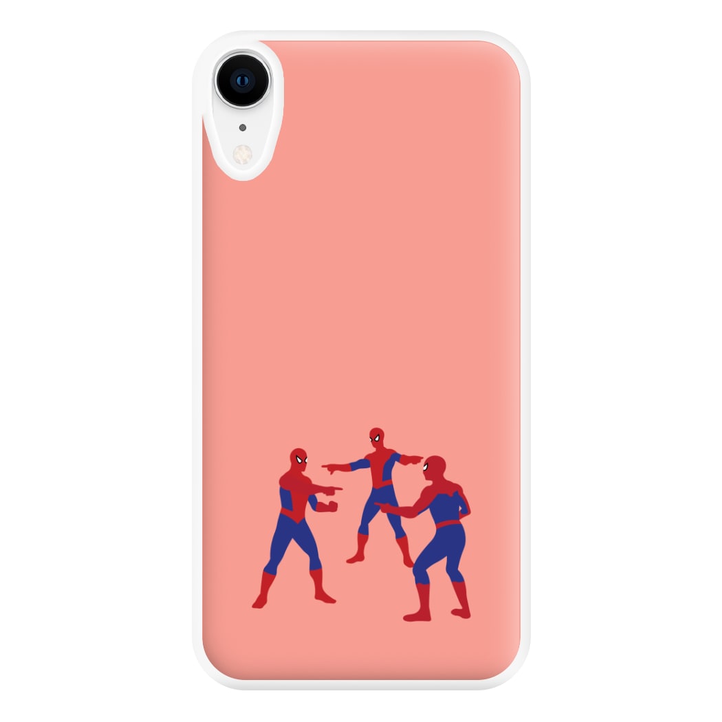 Spider Hero Pointing Meme iPhone XR Case