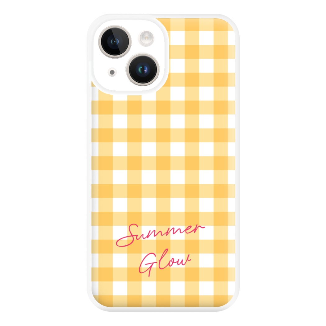 Tartan Summer Glow iPhone 14 Case