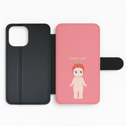 I'm Just A Girl Flip Phone Case