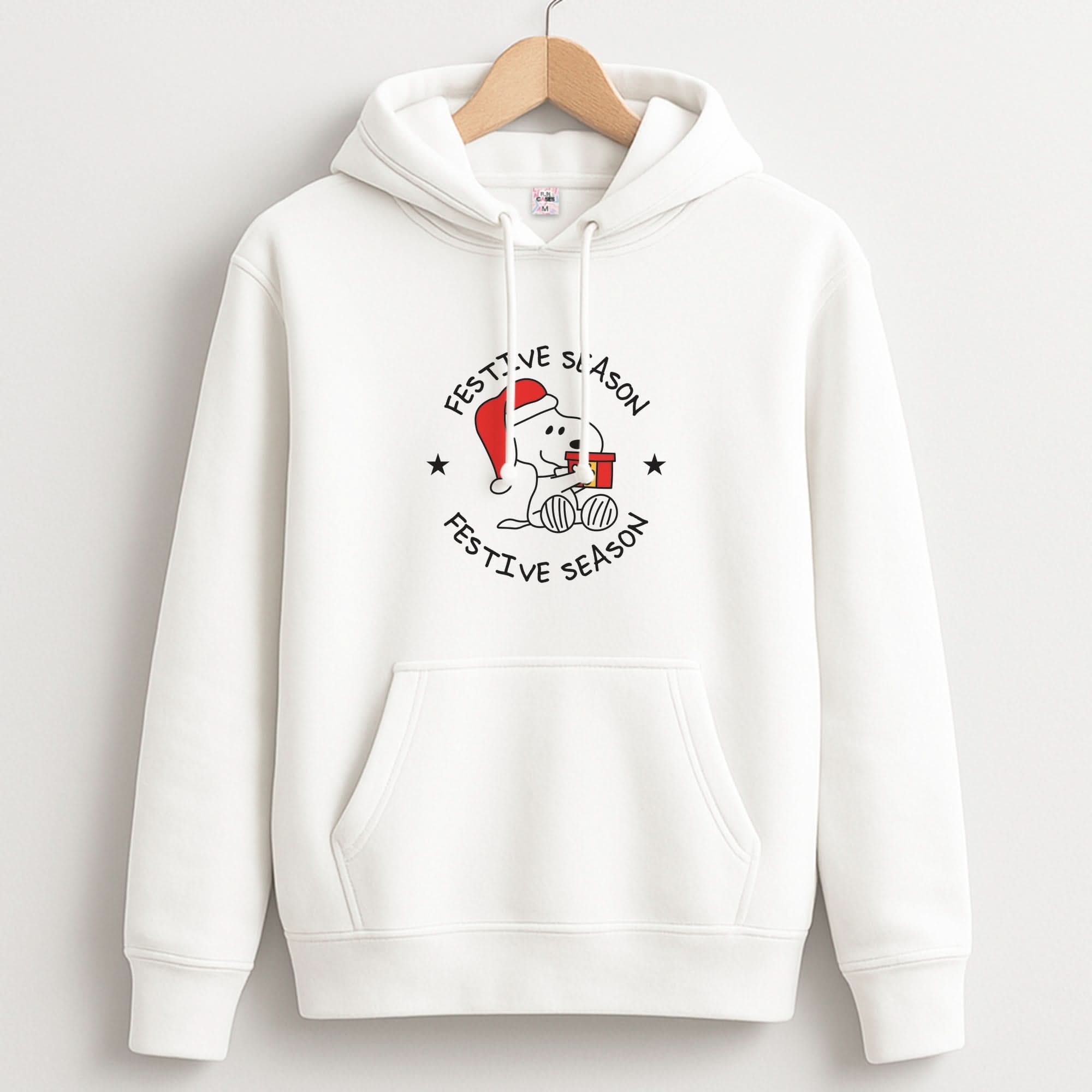 Cartoon Beagle Festive Season Hoodie