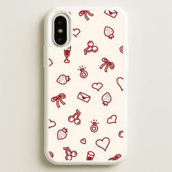 Valentines Doodles iPhone X / XS Case