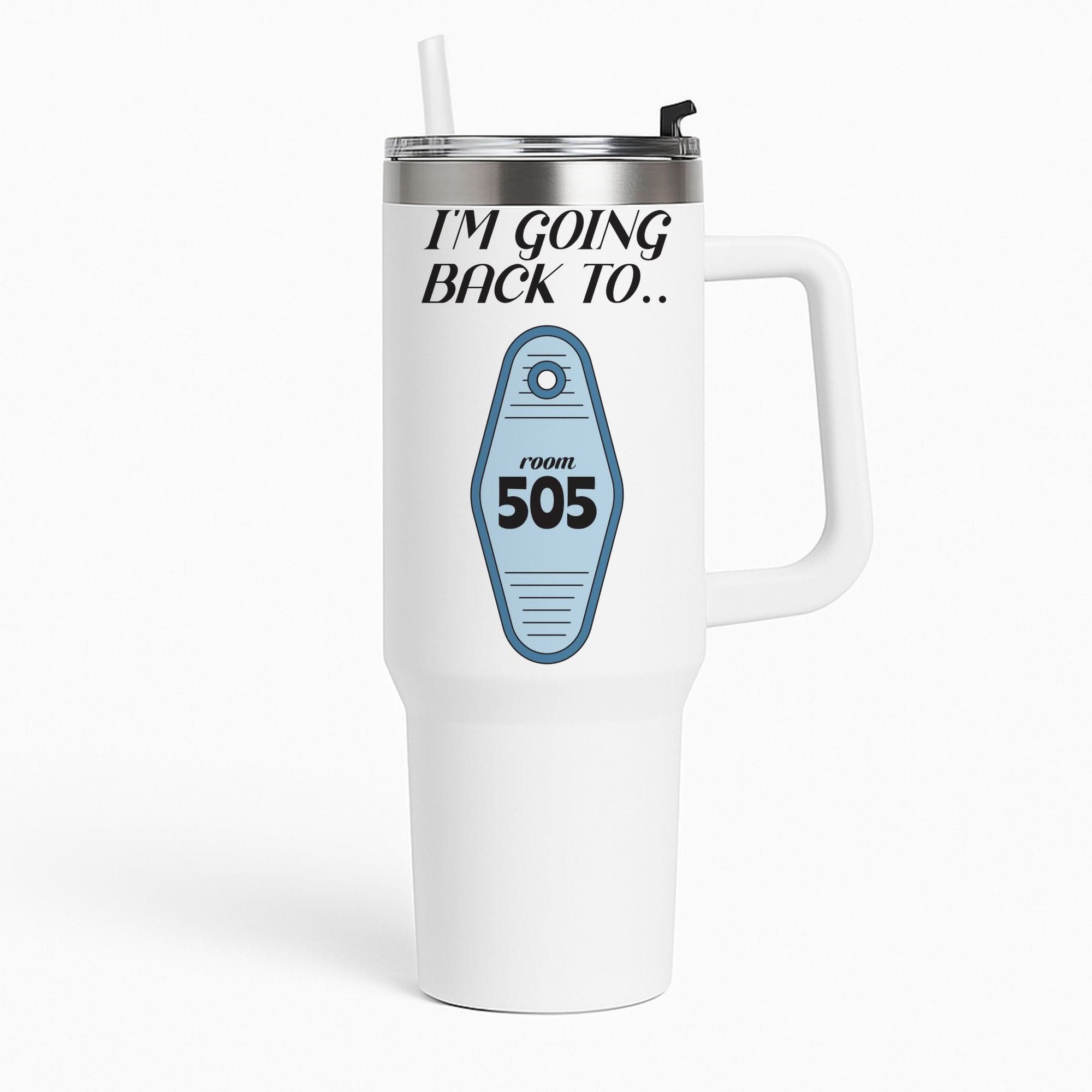 I'm Going Back To 505 Keyring Tumbler