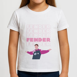 Fender Pink Sports Jersey Girls T-Shirt
