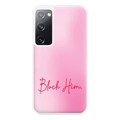 Block Him Pink Gradient Galaxy S20 Case