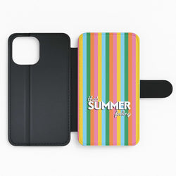 That Summer Feeling Stripes Flip Phone Case