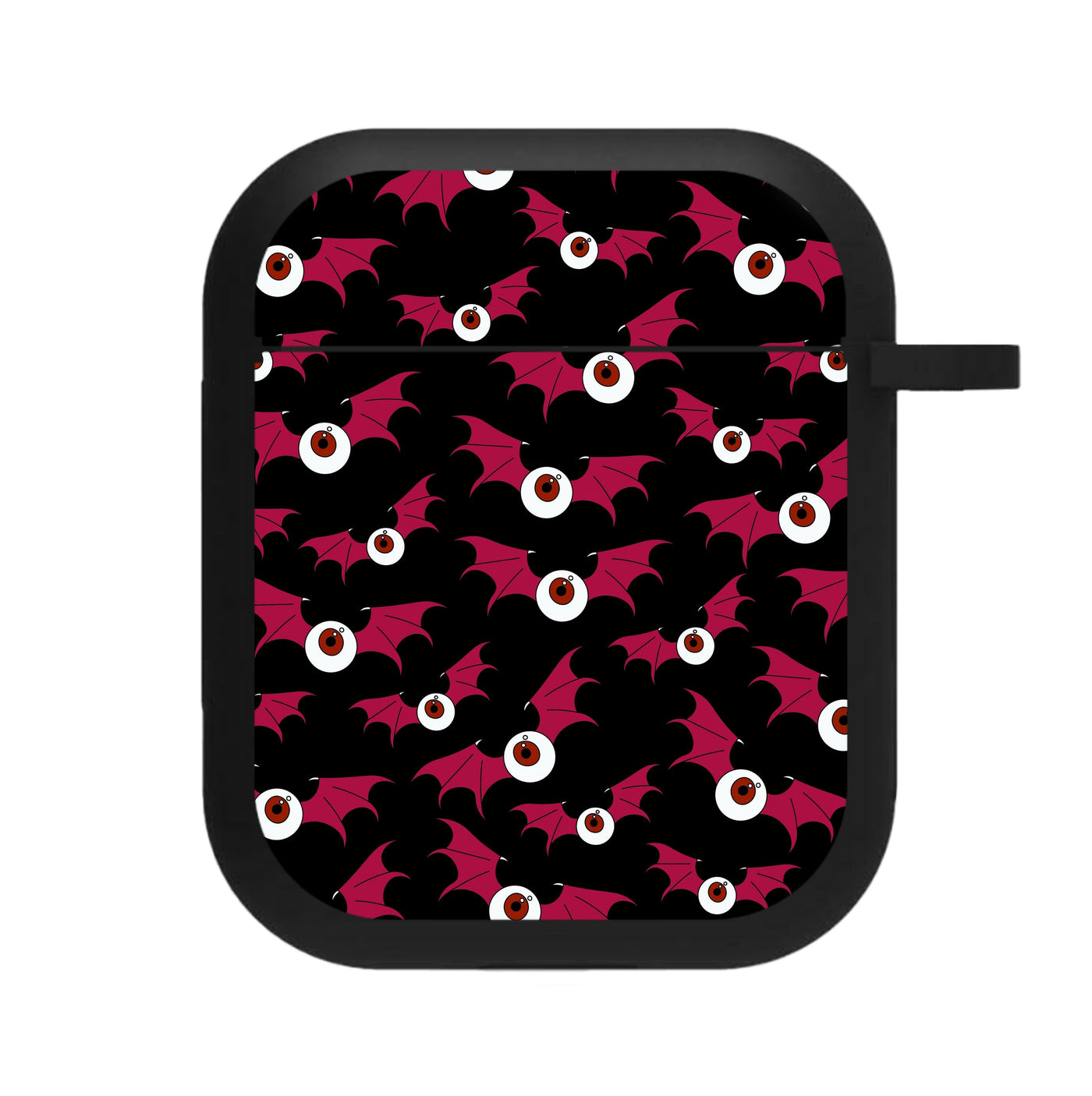 Red Bat Pattern AirPods Case