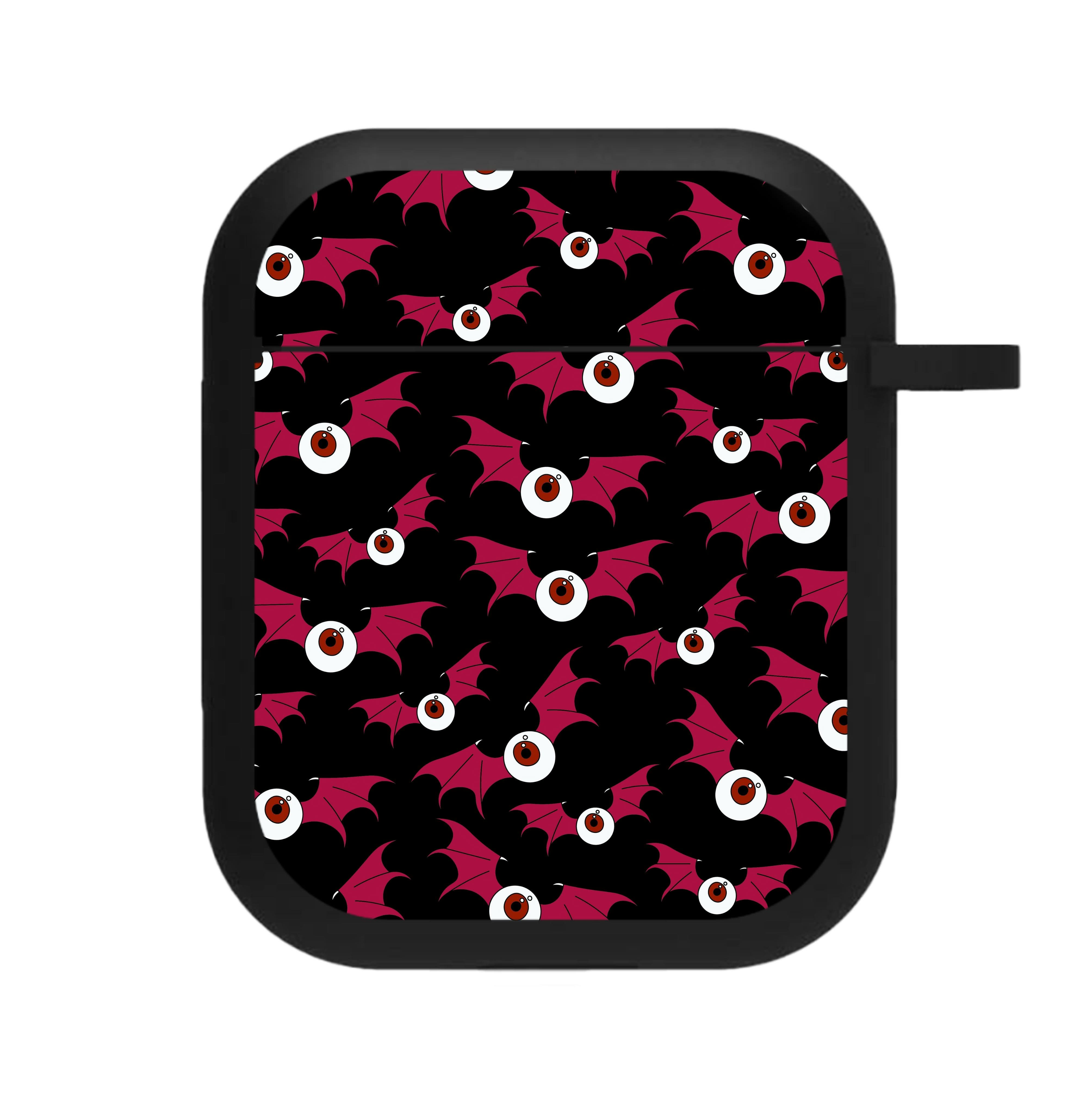 Red Bat Pattern AirPods Case