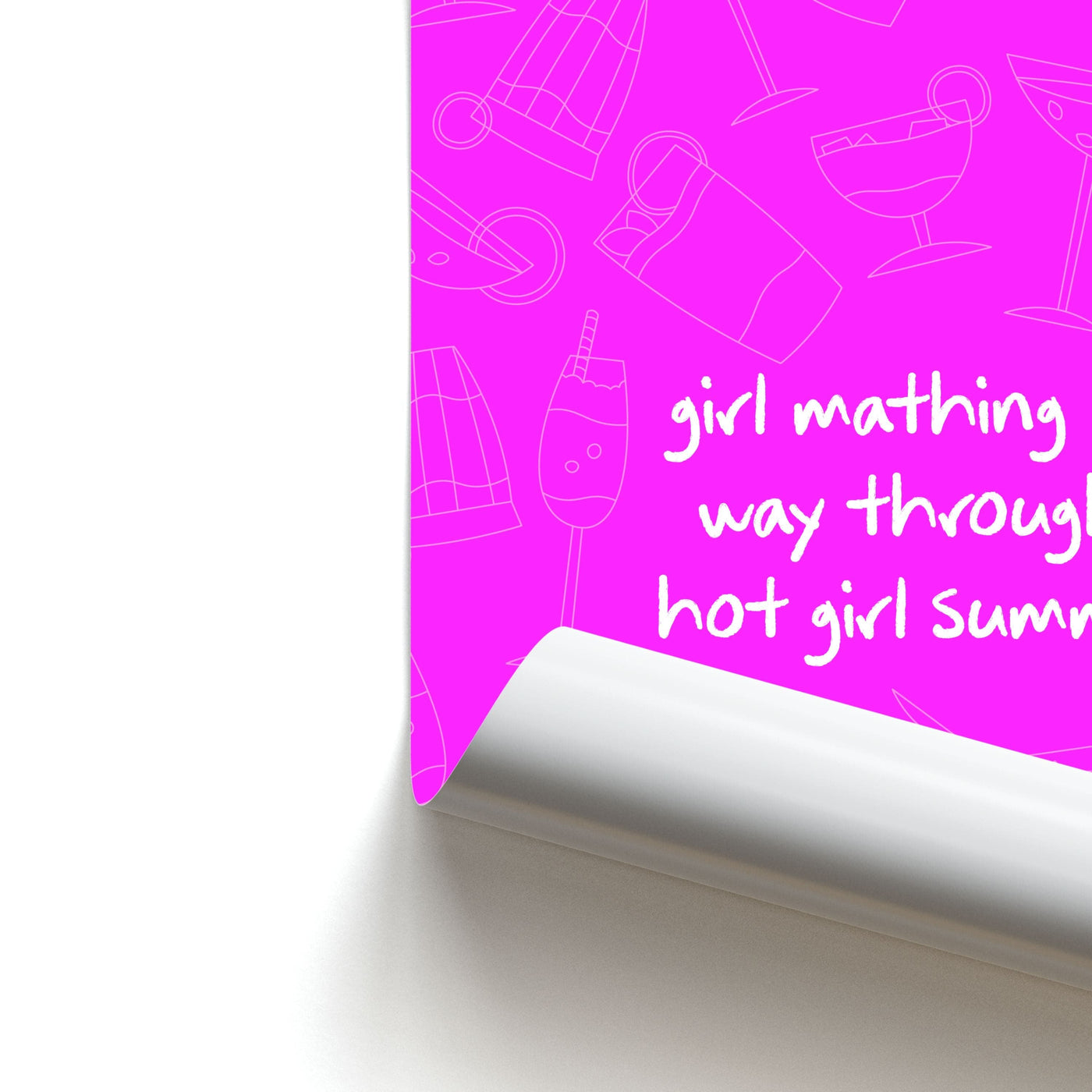 Girl Mathing - Summer Poster