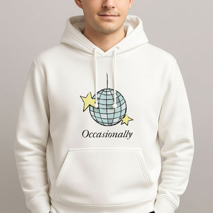Ocasionally Discoball Mens Hoodie