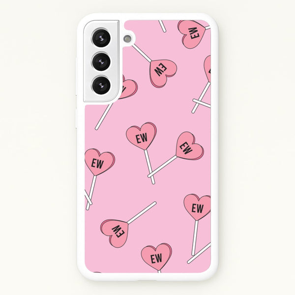 Ew Love Heart Lolipops Pattern Galaxy S21 Plus Case