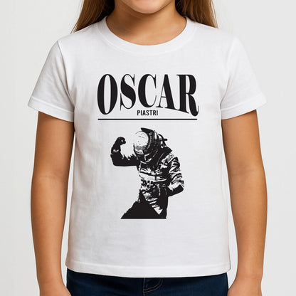 Oscar Orange And Black Girls T-Shirt