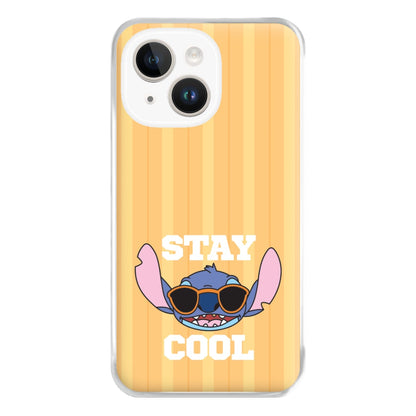 Stay Cool Blue Alien iPhone 14 Plus Case