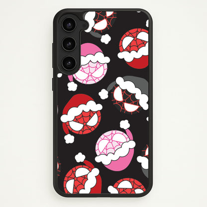 Spider Heroes Christmas Pattern Galaxy S23 Plus Case