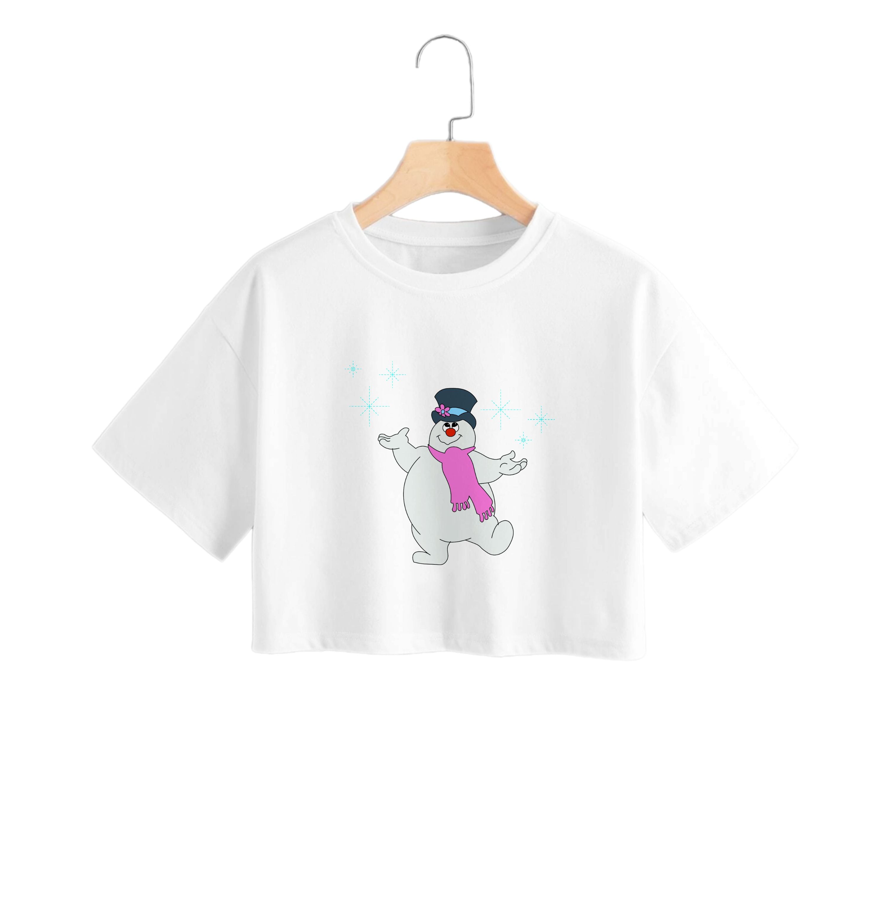 Frosty - Snowman Crop Top