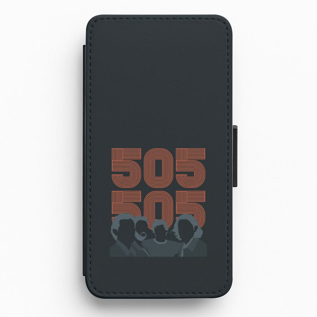 505 Band Members Dark Flip / Wallet Phone Case