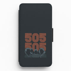 505 Band Members Dark Flip / Wallet Phone Case