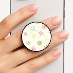 Pastel Snowflakes Pattern Phone Grip