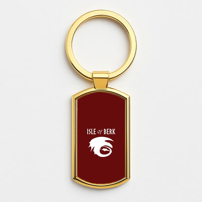 Isle Of Berk Gold Keyring