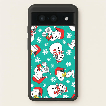 Christmas Cartoon Beagle Pattern Google Pixel 8 Case
