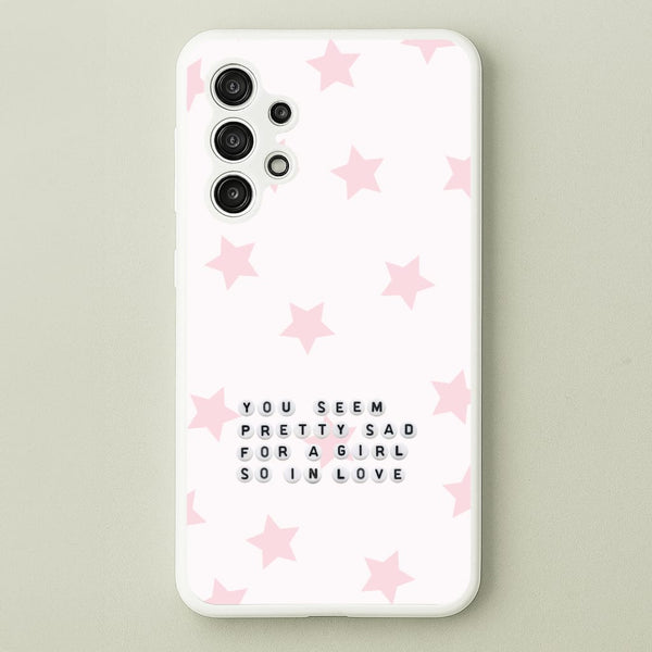 Pretty Sad Letter Beads Galaxy A13 Case
