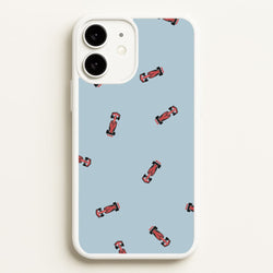 Race Cars Pattern Blue iPhone 11 Case