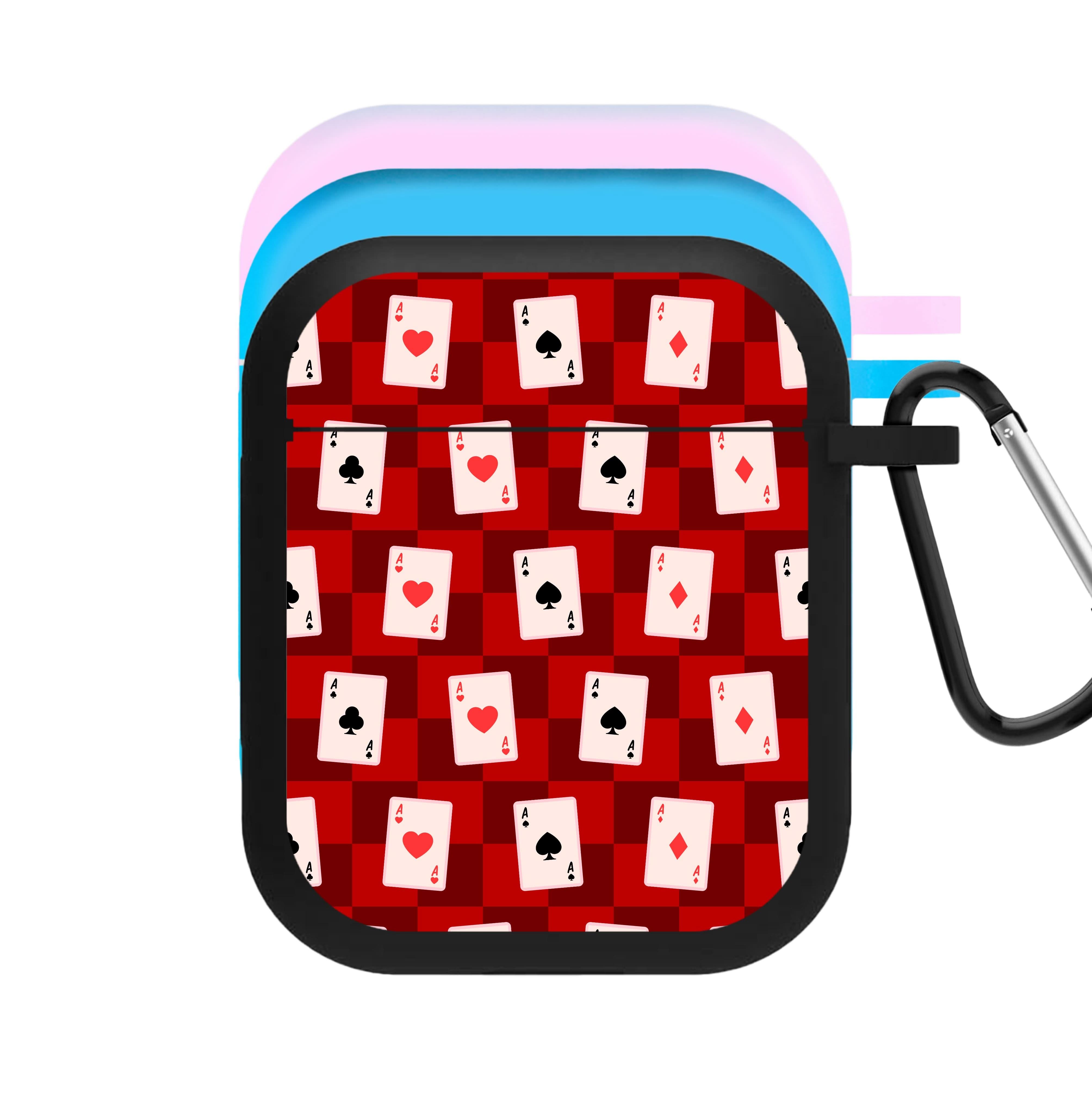 Card Deck Checkered Pattern  AirPods Case