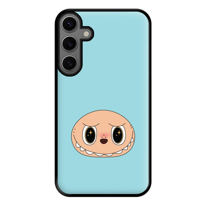 Cute Blue Monster Face Galaxy S24 Case