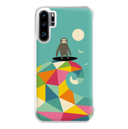 Surfing Sloth Phone Case