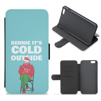 Bernie It's Cold Outside Flip / Wallet Phone Case