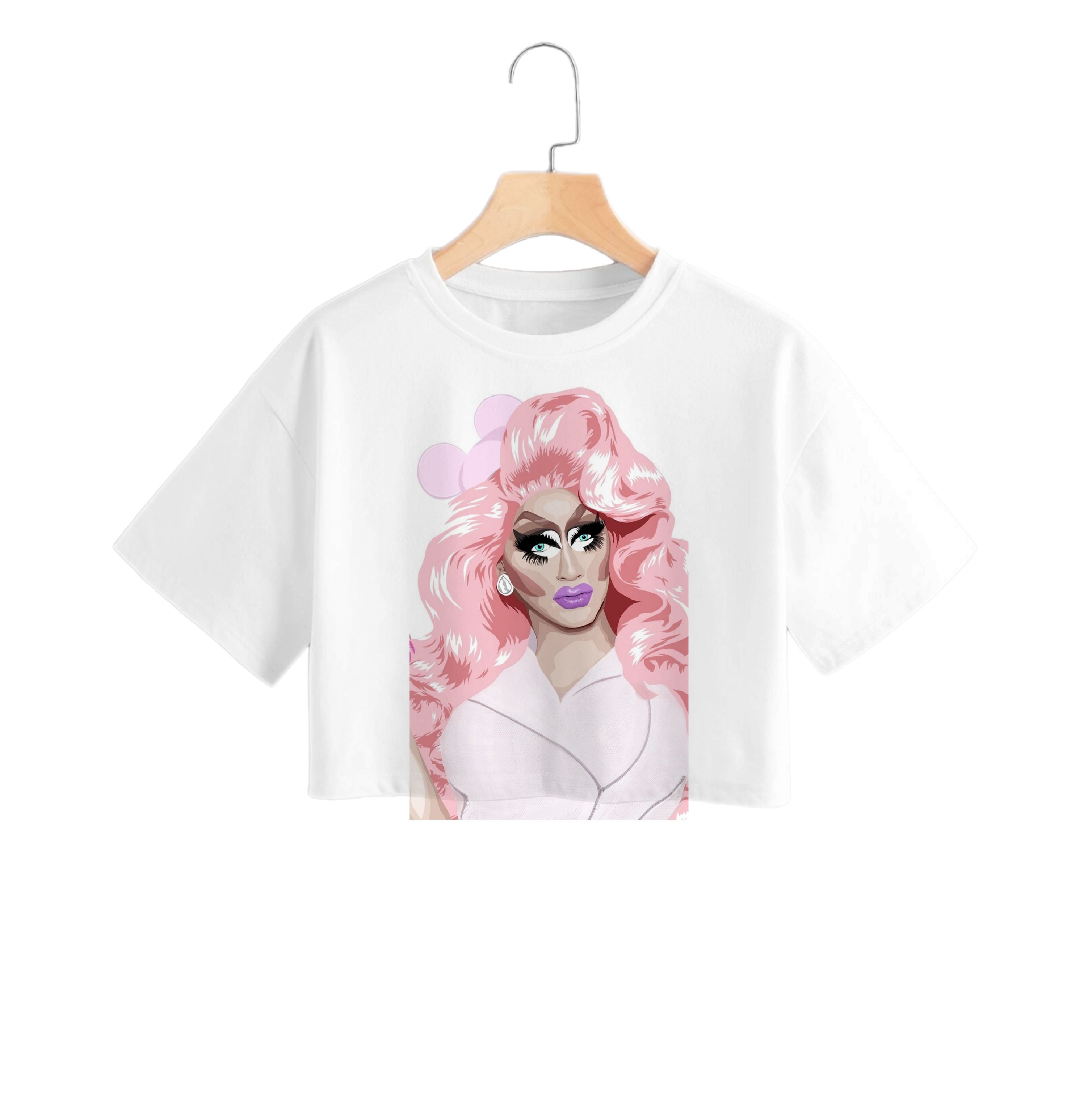 White Trixie Mattel - Drag Queen's Drag Race Crop Top