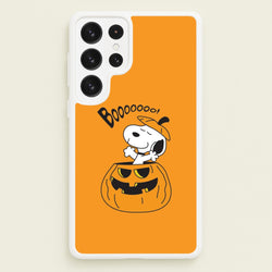 Cartoon Beagle Pumpkin Galaxy S22 Ultra Case