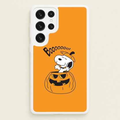 Cartoon Beagle Pumpkin Galaxy S22 Ultra Case