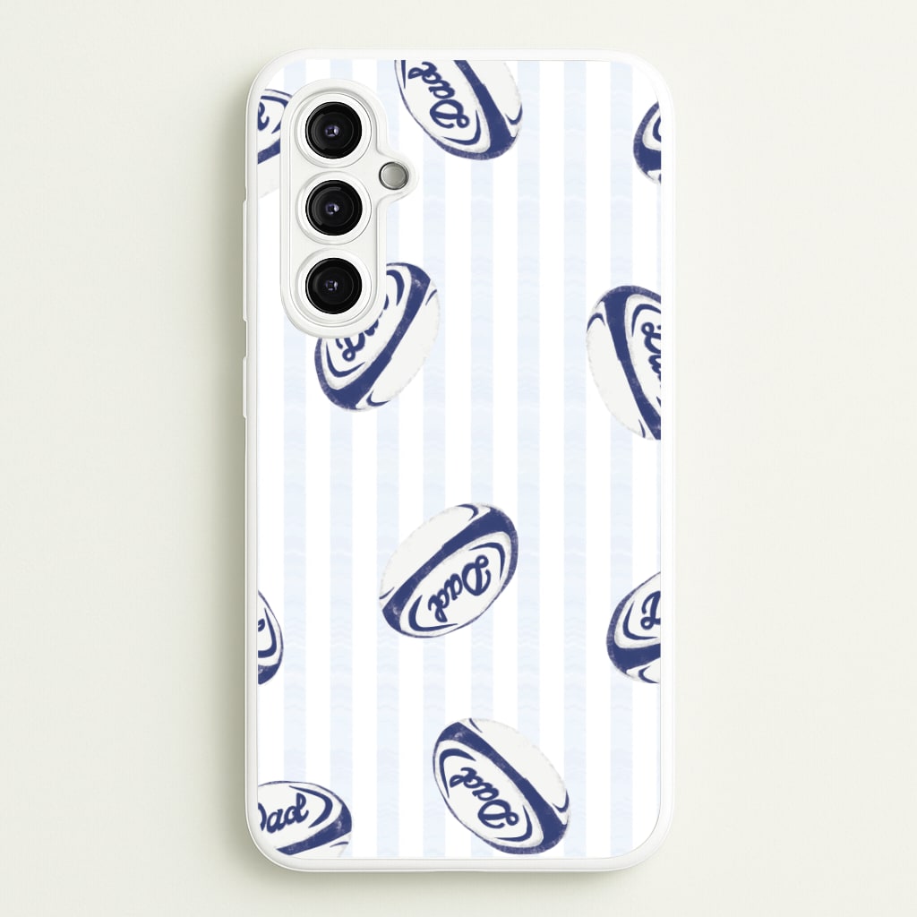 Dad Rugby Ball Pattern Galaxy A14 Case