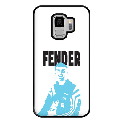 Fender Silhouette Blue Galaxy S9 Case