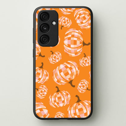 Disco Pumpkins Pattern Galaxy A55 Case