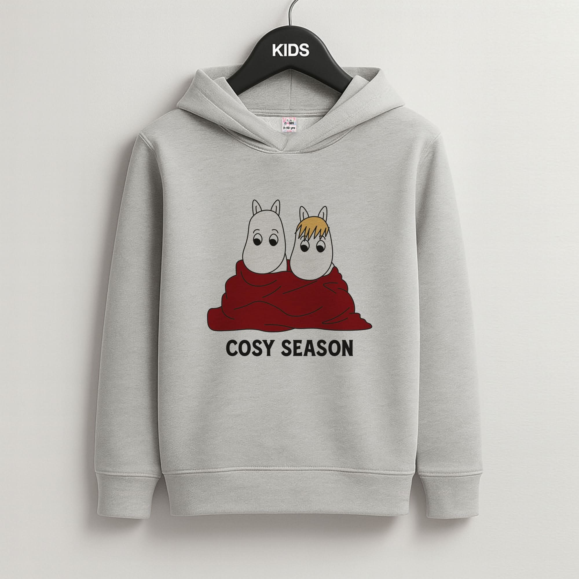 Cozy Season Trolls Grey Kids Hoodie