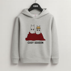 Cozy Season Trolls Grey Kids Hoodie