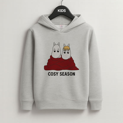 Cozy Season Trolls Grey Kids Hoodie