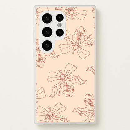 Cartoon Mouse Holly Pattern Galaxy S24 Ultra Case