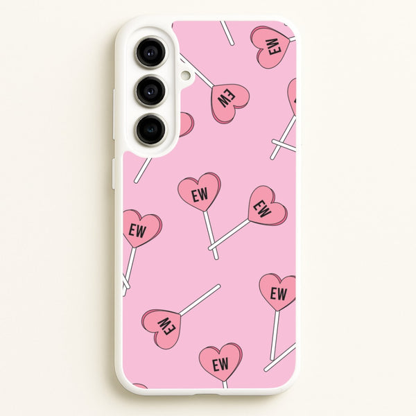 Ew Love Heart Lolipops Pattern Galaxy A56 Case