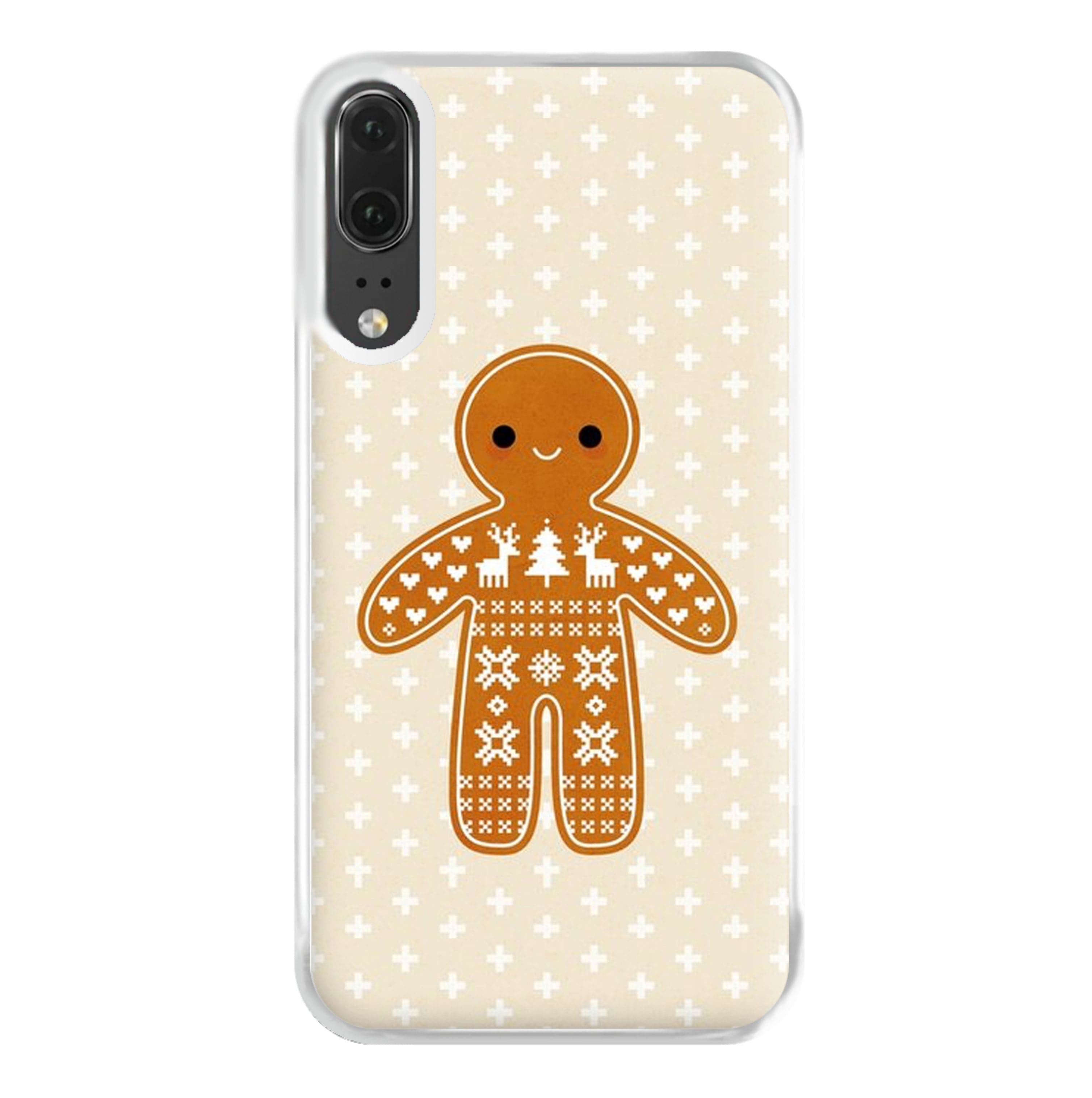 Christmas Jumper Pattern Gingerbread Man Phone Case