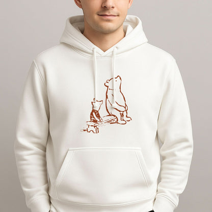 Winnie & Pig Mens Hoodie