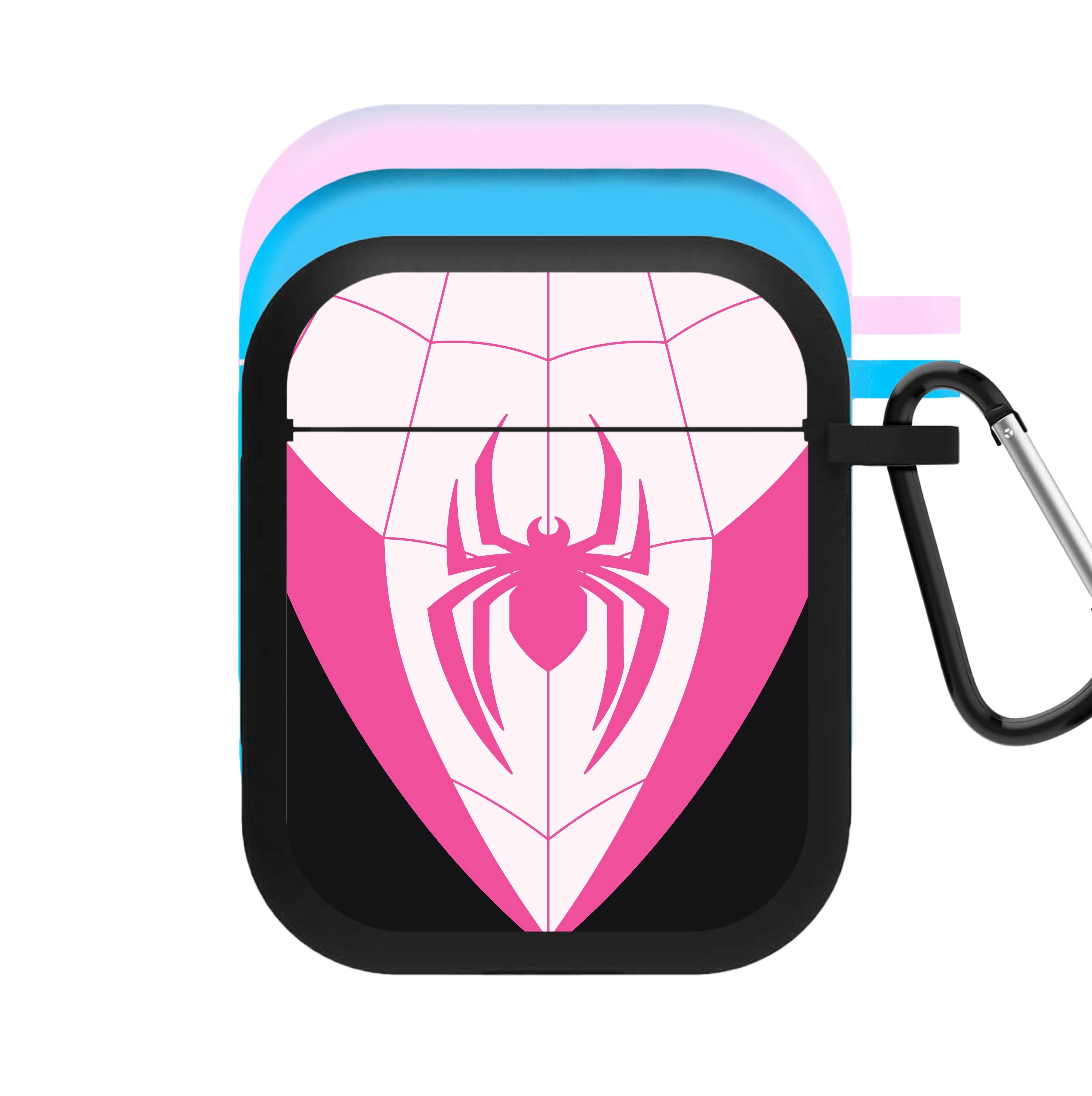 Pink And Black Spider Costume AirPods Case